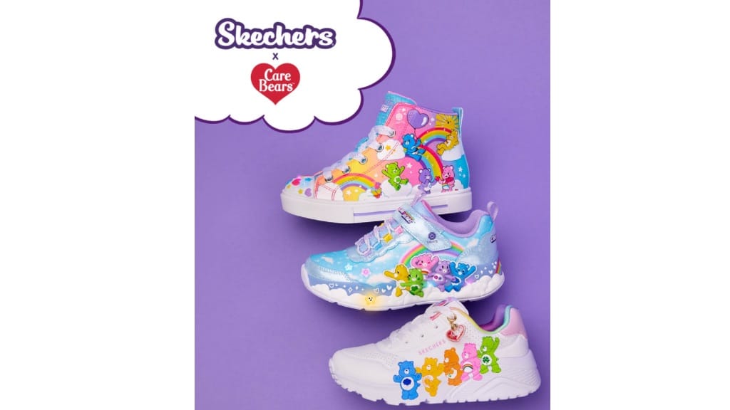 Entra nello stile dell’estate con la nuova collezione Care Bears di Skechers